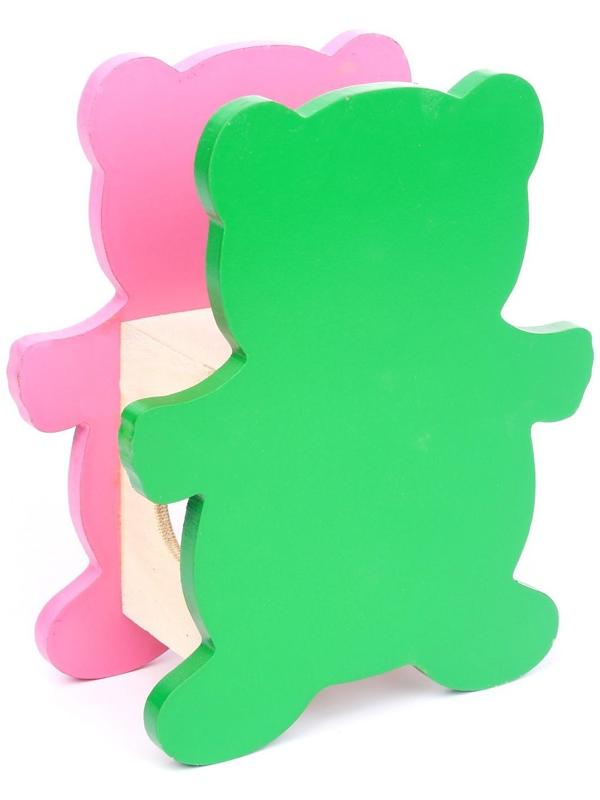 Деревянная игрушка-стучалка «Мишка» 16 × 20 × 9 см