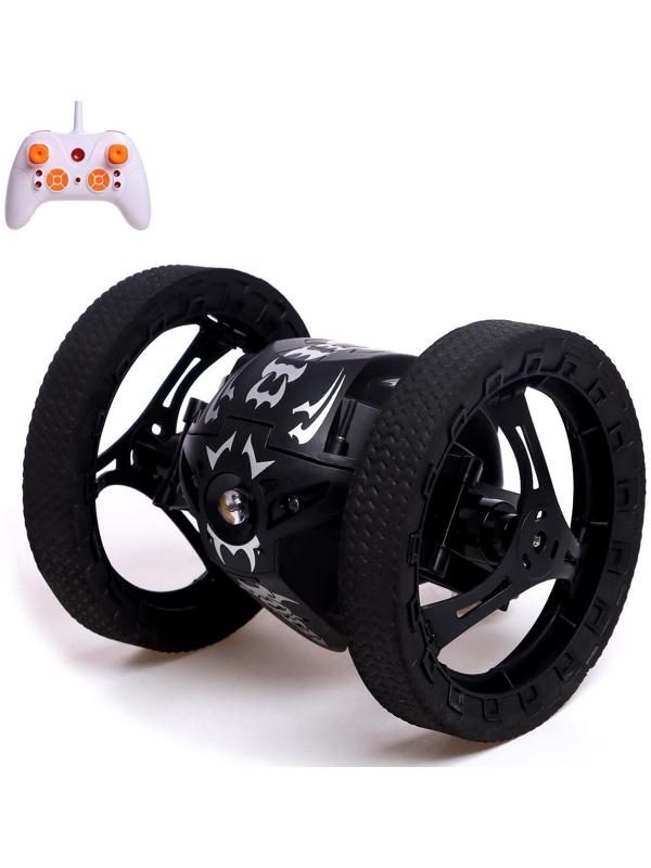 Перевёртыш радиоуправляемый «Космос», прыгает, работает от аккумулятора, без камеры, цвет чёрный