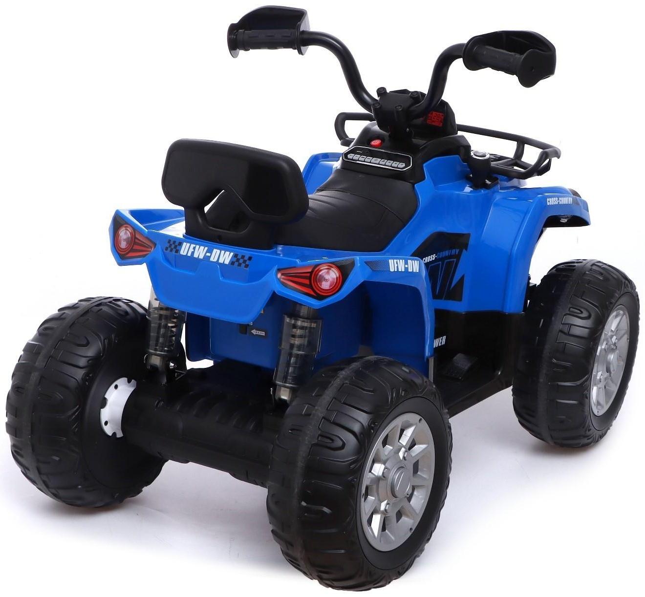 Электромобиль «Квадроцикл», EVA колеса, кожаное сидение, цвет синий