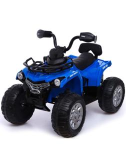 Электромобиль «Квадроцикл», EVA колеса, кожаное сидение, цвет синий