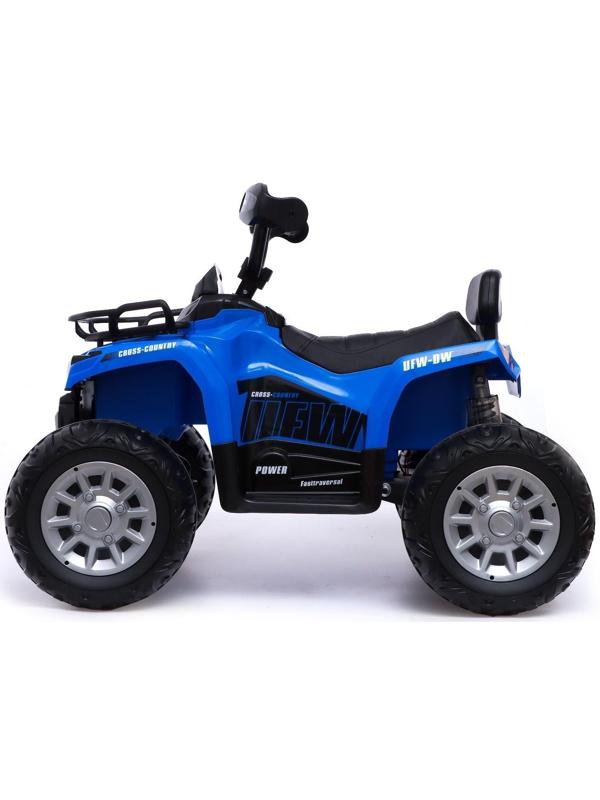 Электромобиль «Квадроцикл», EVA колеса, кожаное сидение, цвет синий