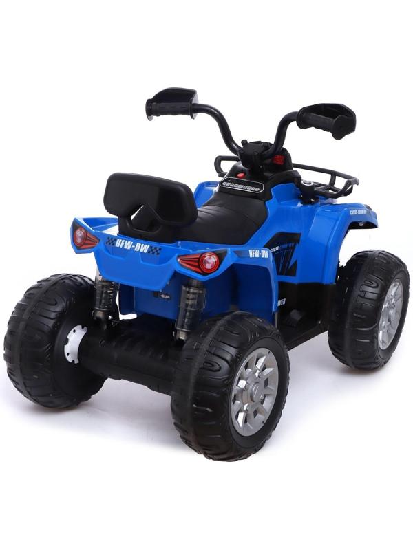 Электромобиль «Квадроцикл», EVA колеса, кожаное сидение, цвет синий