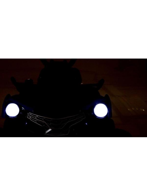 Электромобиль «Квадроцикл», EVA колеса, кожаное сидение, цвет синий