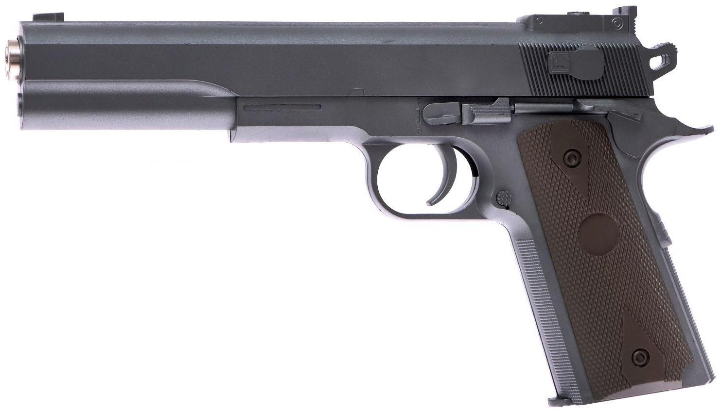 Пистолет Colt M1911, с металлическими элементами, 25 см, стреляет пульками 6 мм