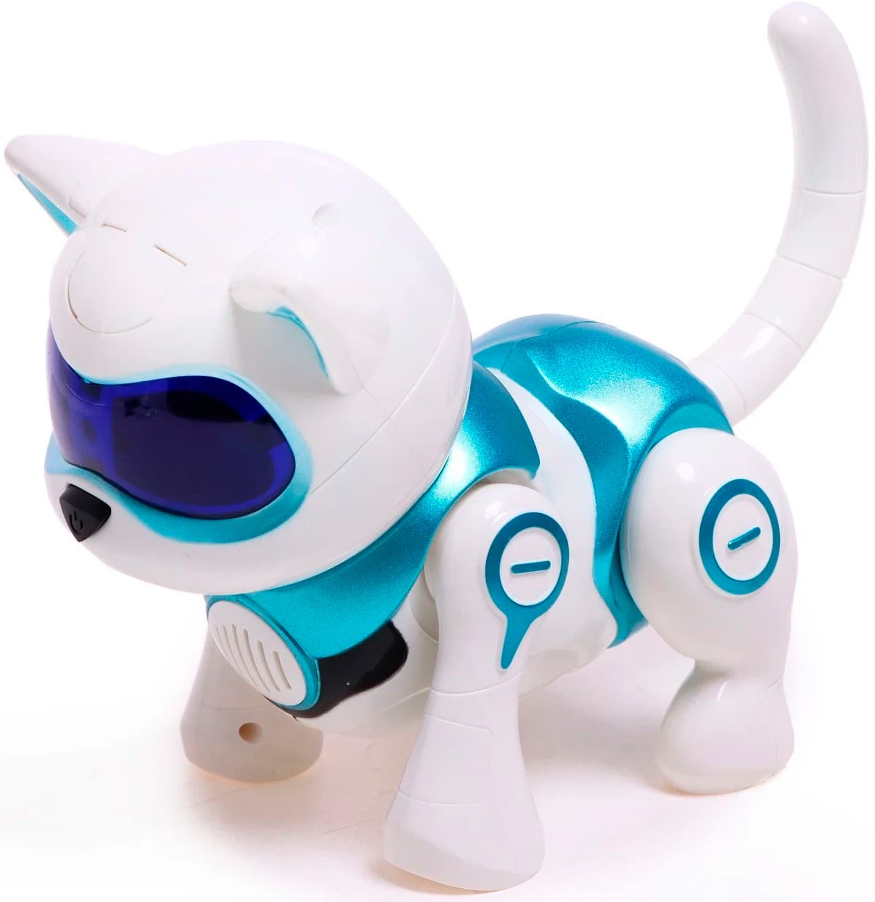 Робот-кошка интерактивная iQ Bot «Джесси», русское озвучивание, световые и звуковые эффекты / Голубой