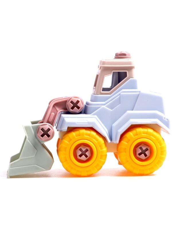 Набор для игры с пластилином «Забавный строитель», бульдозер, 4 баночки пластилина