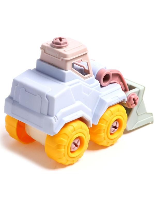 Набор для игры с пластилином «Забавный строитель», бульдозер, 4 баночки пластилина