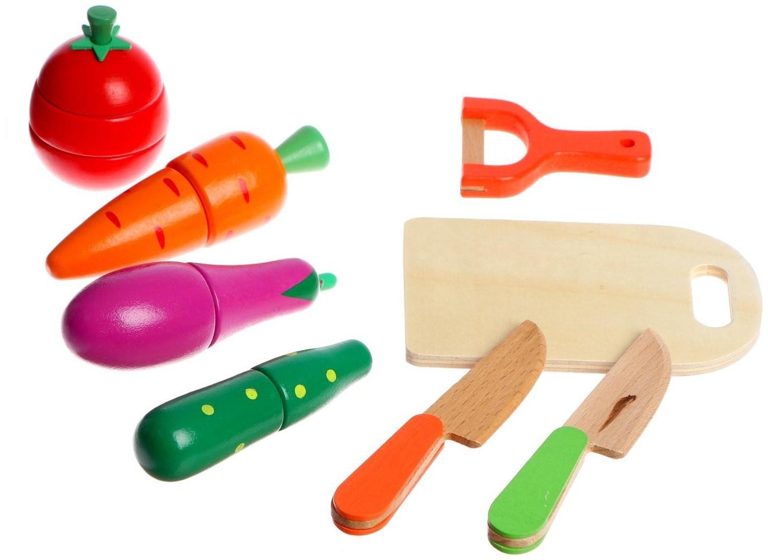 Детский набор овощей с ножом и чисткой