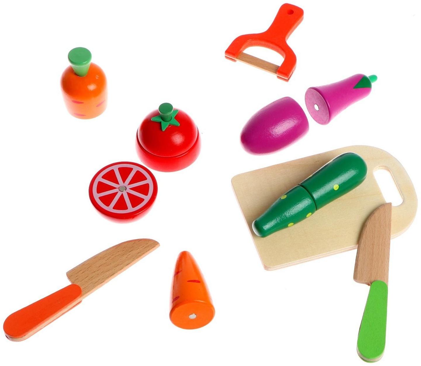 Детский набор овощей с ножом и чисткой