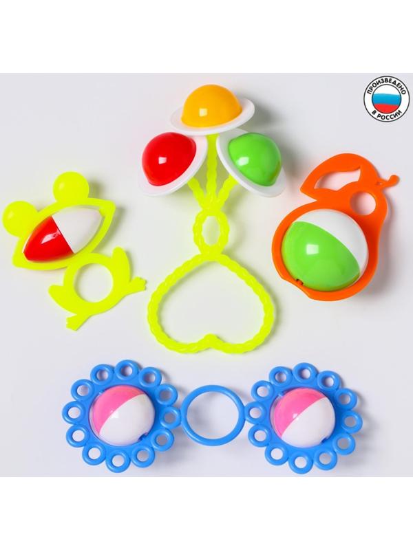 Набор погремушек «Ладушки», 4шт, цвет МИКС