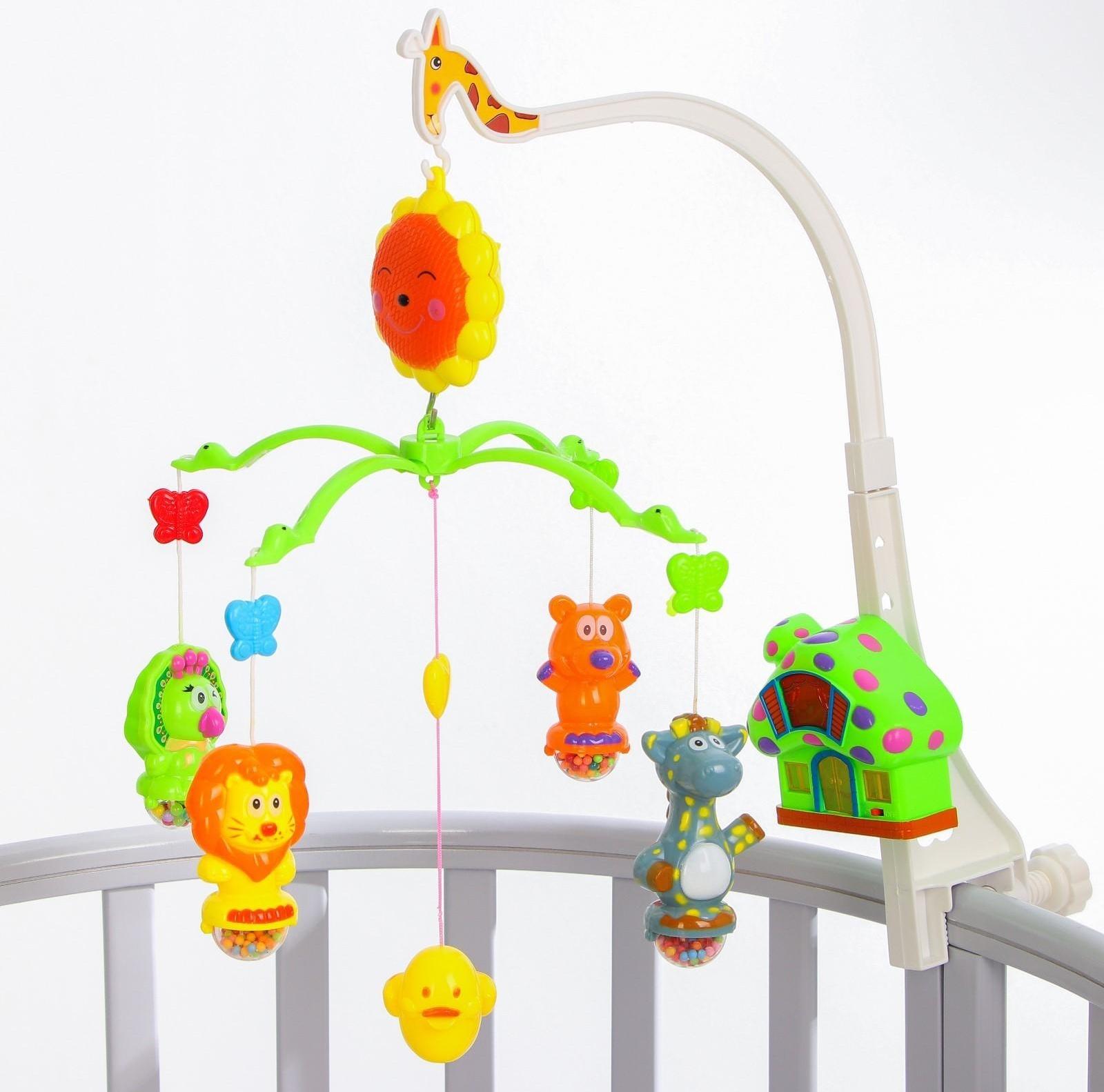 Мобиль музыкальный «Пряничный Домик. Жирафик», заводной