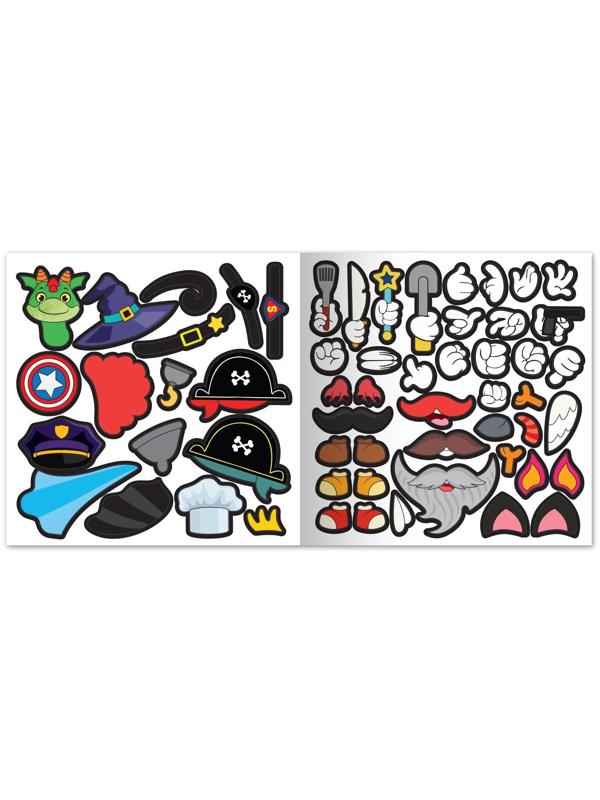 Книга с многоразовыми наклейками 