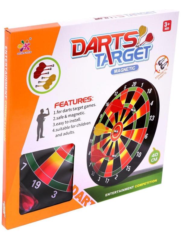 Магнитный дартс «Точно в цель», d=40 см, 6 дротиков в комплекте