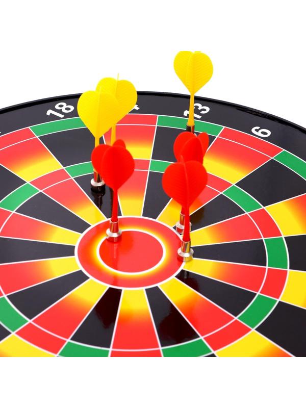 Магнитный дартс «Точно в цель», d=40 см, 6 дротиков в комплекте