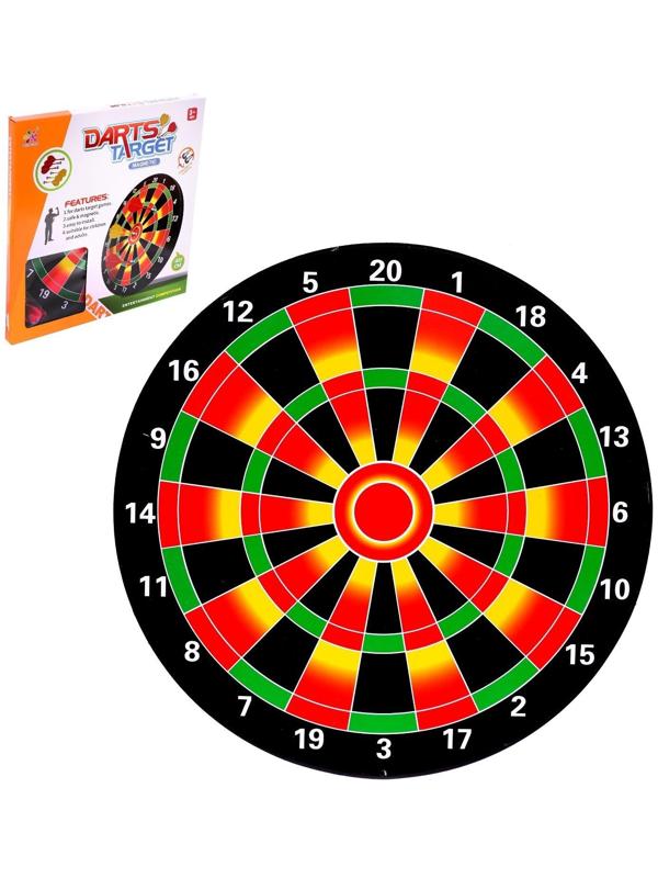 Магнитный дартс «Точно в цель», d=40 см, 6 дротиков в комплекте