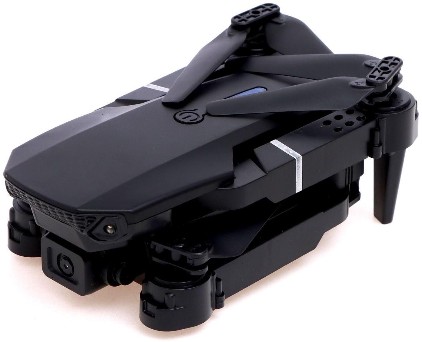 Квадрокоптер на радиоуправлении FLYDRONE, камера 1080P, барометр, Wi-Fi, 2 аккумулятора, цвет чёрный