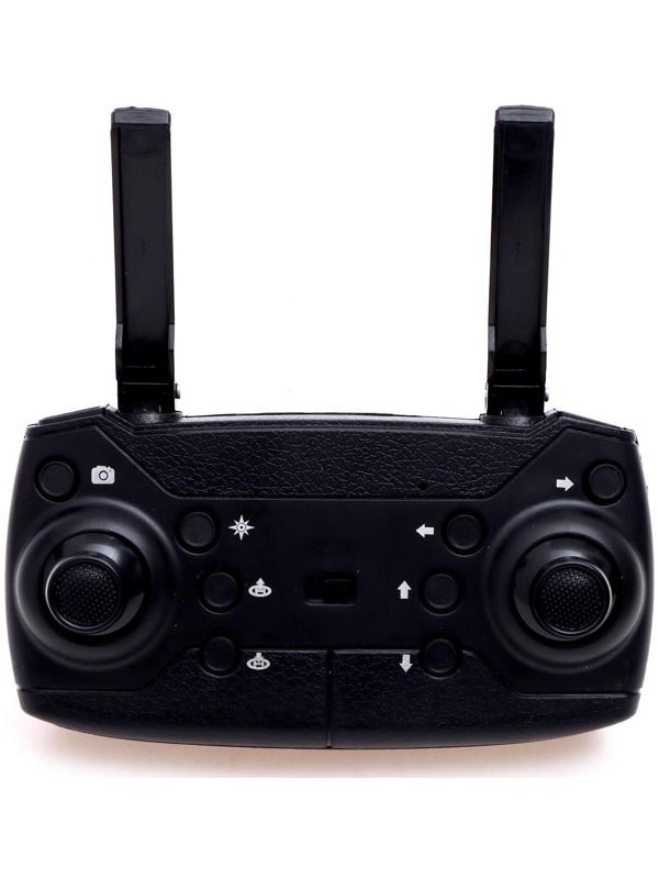 Квадрокоптер на радиоуправлении FLYDRONE, камера 1080P, барометр, Wi-Fi, 2 аккумулятора, цвет чёрный