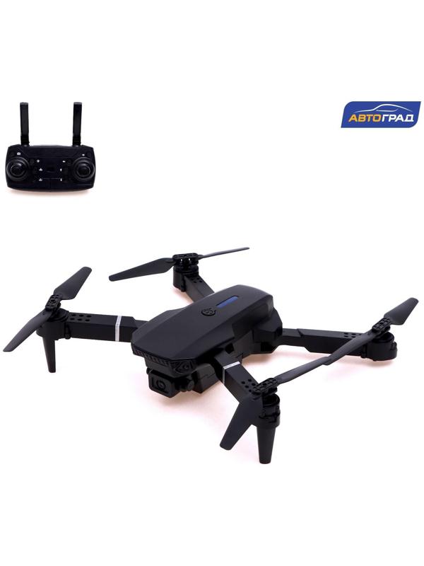 Квадрокоптер на радиоуправлении FLYDRONE, камера 1080P, барометр, Wi-Fi, 2 аккумулятора, цвет чёрный