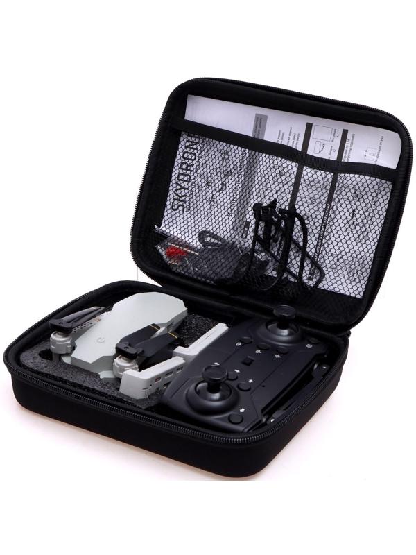 Квадрокоптер на радиоуправлении SKYDRONE, камера 1080P, барометр,Wi-Fi, 2 аккумулятора, цвет белый