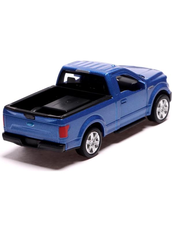 Машина металлическая FORD F-150, 1:32, инерция, открываются двери, цвет синий