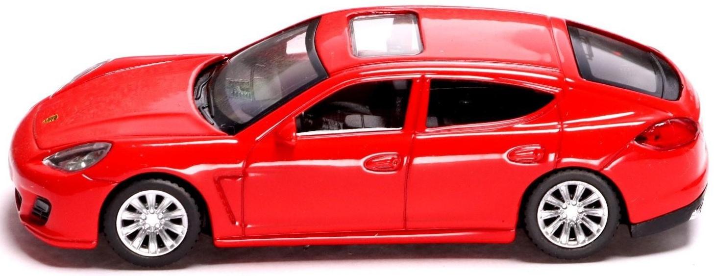 Машина металлическая PORSCHE PANAMERA TURBO, 1:43, цвет красный
