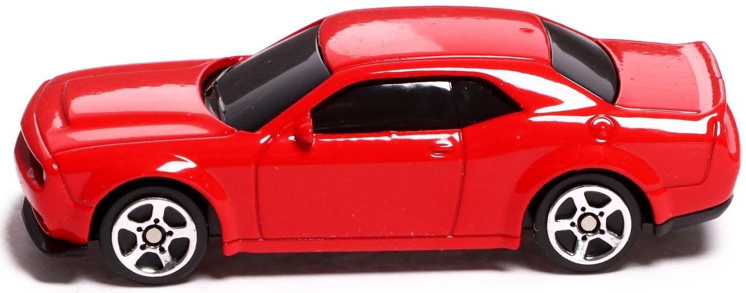 Машина металлическая DODGE CHALLENGER SRT DEMON, 1:64, цвет красный