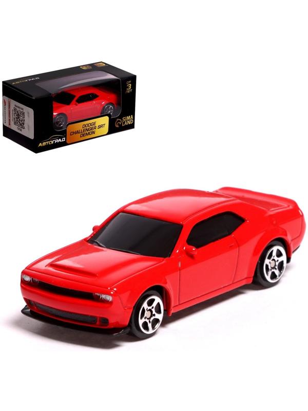 Машина металлическая DODGE CHALLENGER SRT DEMON, 1:64, цвет красный