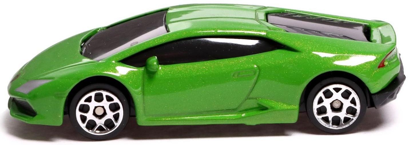 Машина металлическая LAMBORGHINI HURACAN LP610-4, 1:64, цвет зелёный