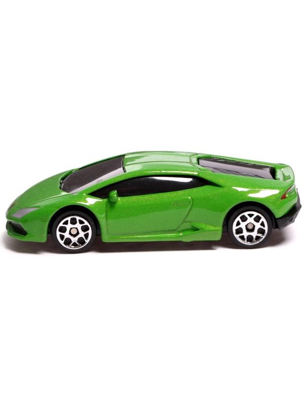 Машина металлическая LAMBORGHINI HURACAN LP610-4, 1:64, цвет зелёный