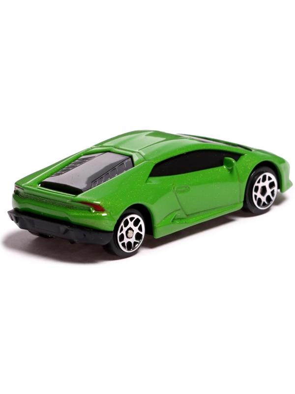 Машина металлическая LAMBORGHINI HURACAN LP610-4, 1:64, цвет зелёный