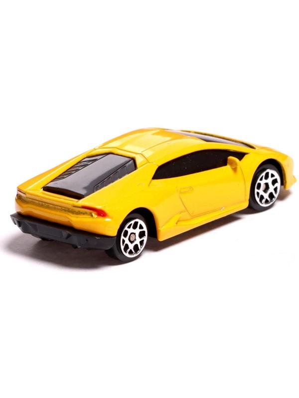 Машина металлическая LAMBORGHINI HURACAN LP610-4, 1:64, цвет жёлтый