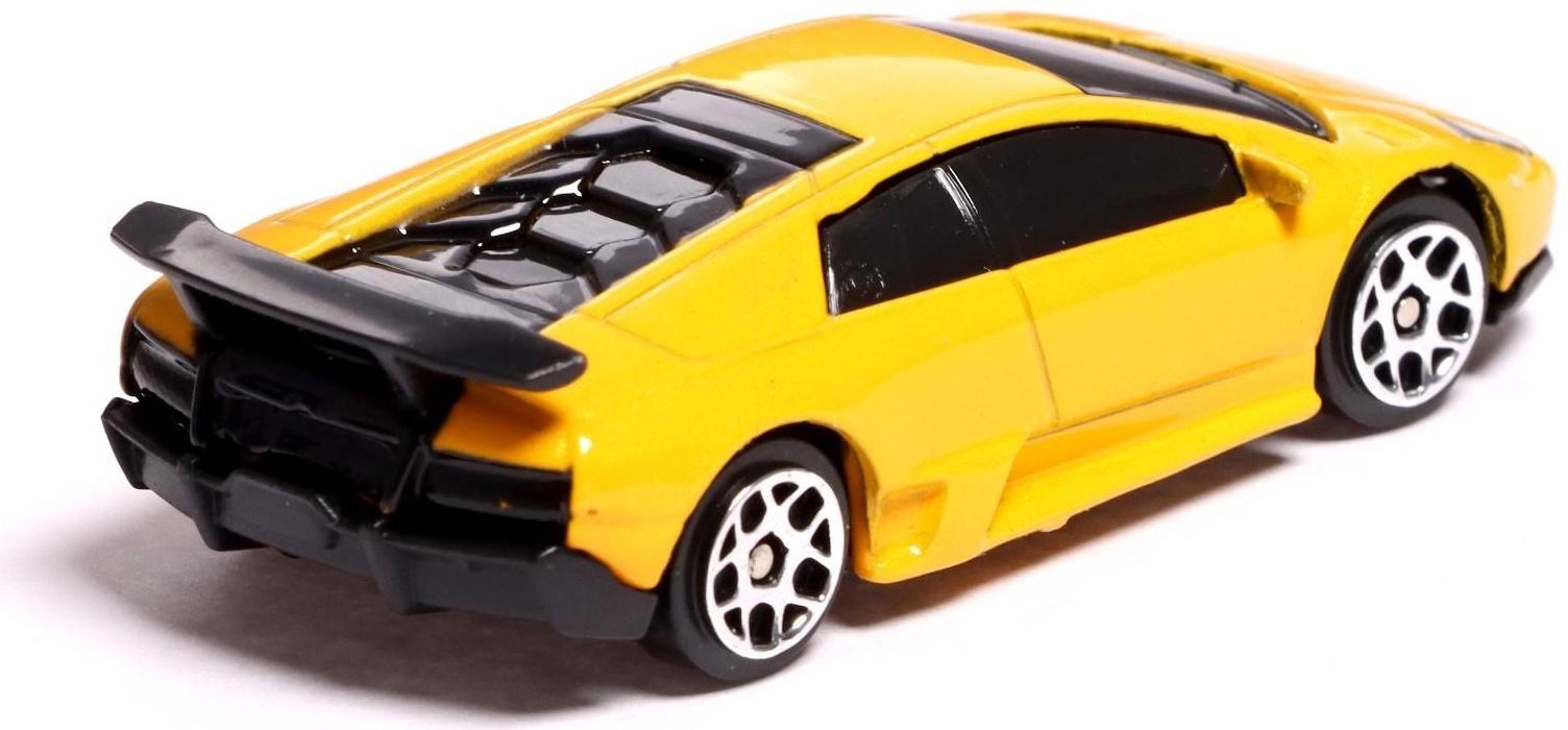 Машина металлическая LAMBORGHINI MURCIELAGO LP 670-4 SV, 1:64, цвет жёлтый