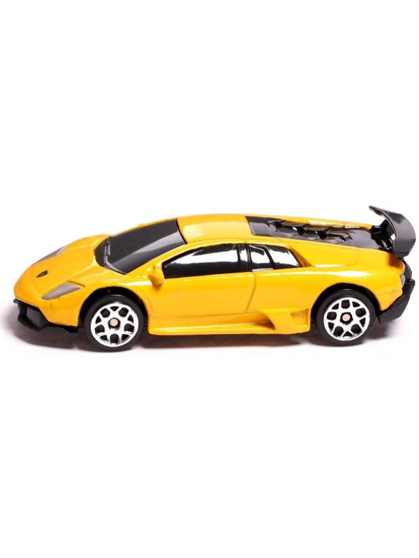 Машина металлическая LAMBORGHINI MURCIELAGO LP 670-4 SV, 1:64, цвет жёлтый