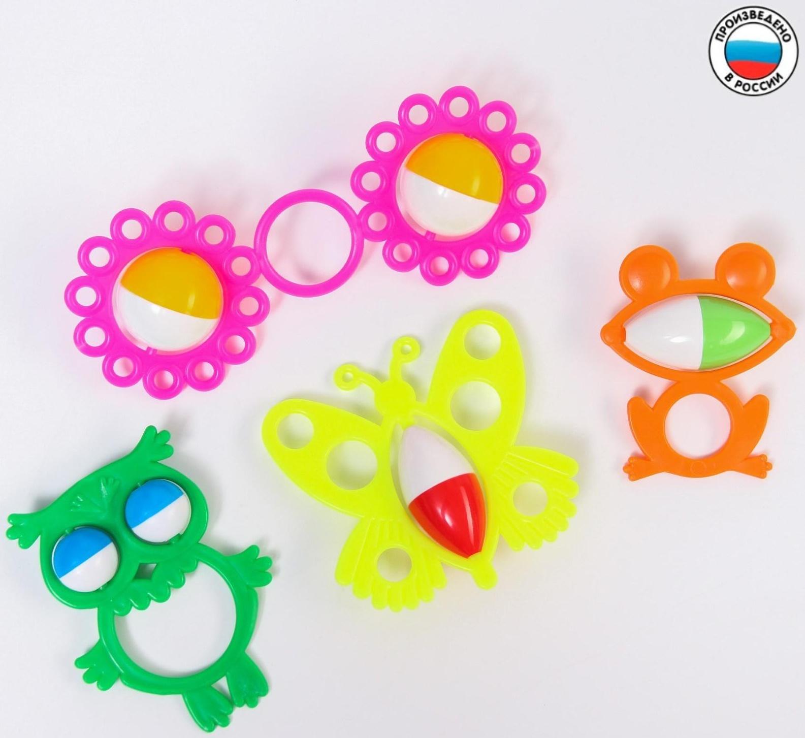 Набор погремушек «Весенняя компания», 4шт, цвет МИКС