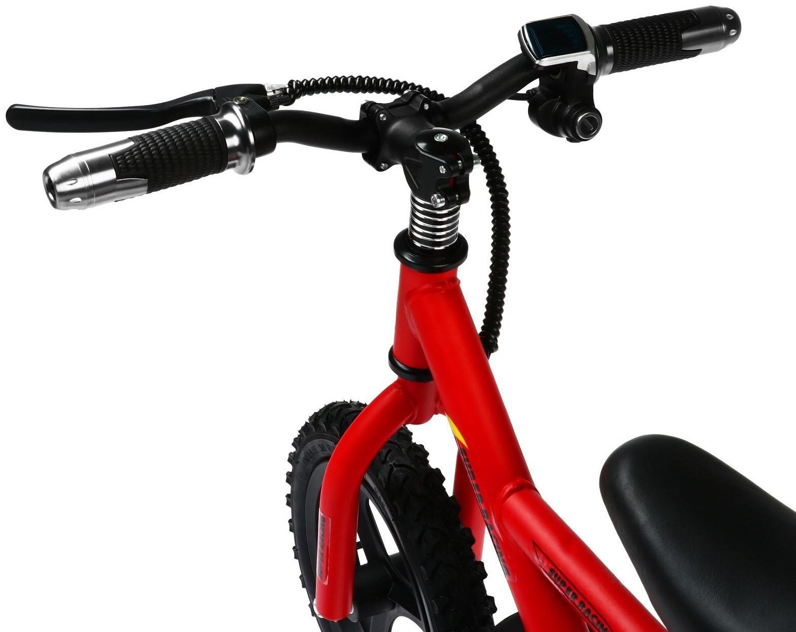 Электробеговел SUPER RACING, на аккумуляторе, детский, красный