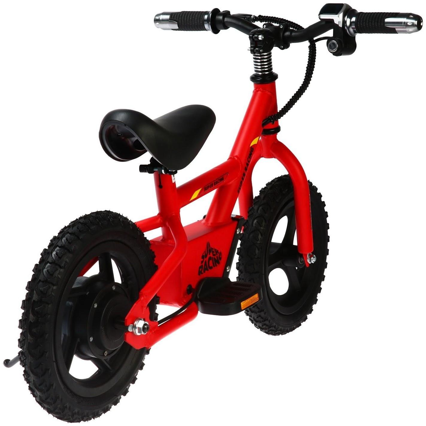 Электробеговел SUPER RACING, на аккумуляторе, детский, красный