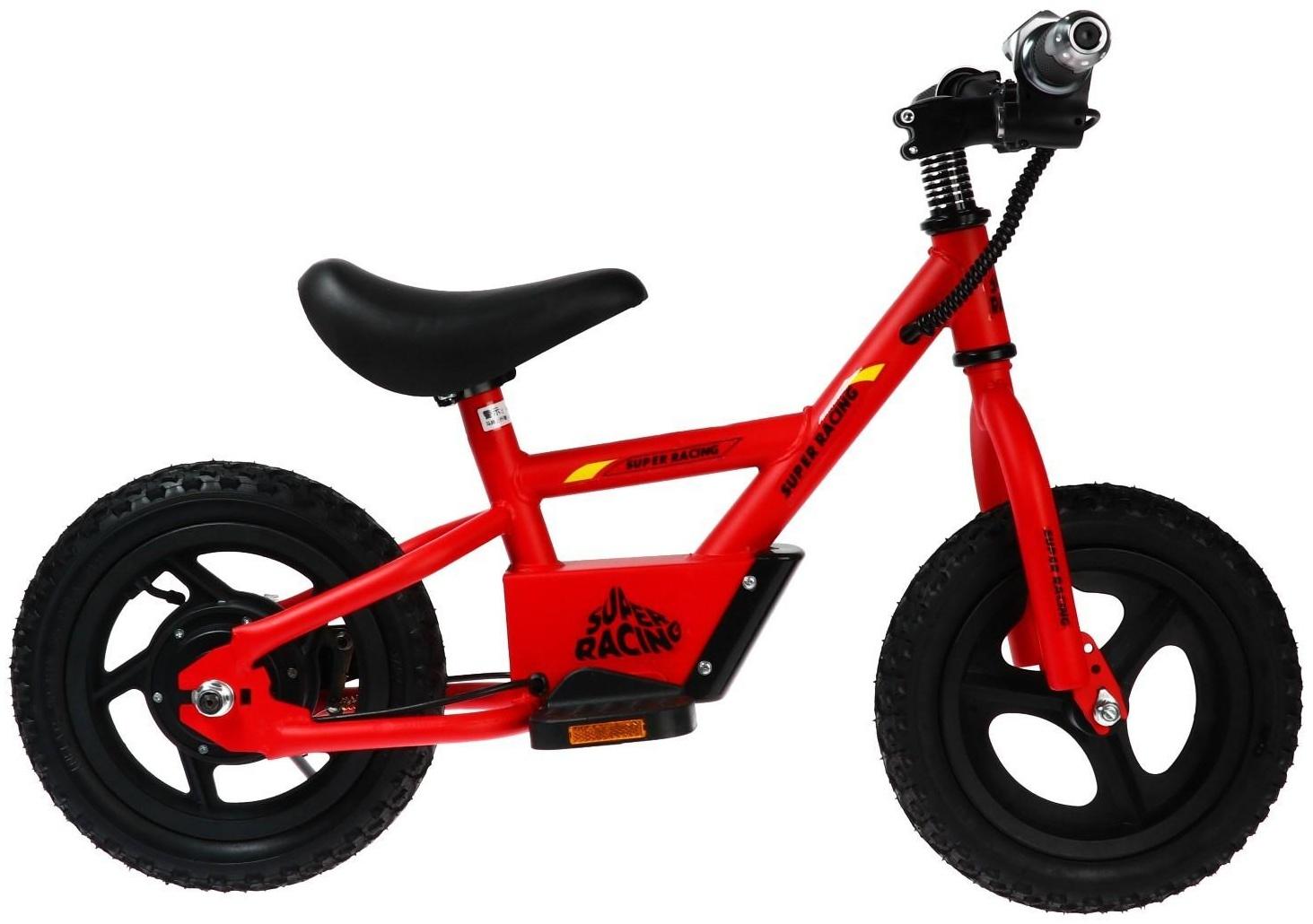 Электробеговел SUPER RACING, на аккумуляторе, детский, красный