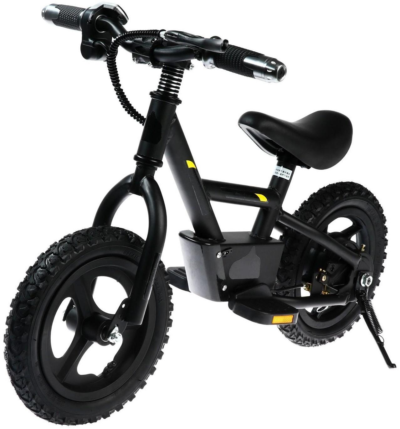 Электробеговел SUPER RACING, на аккумуляторе, детский, черный