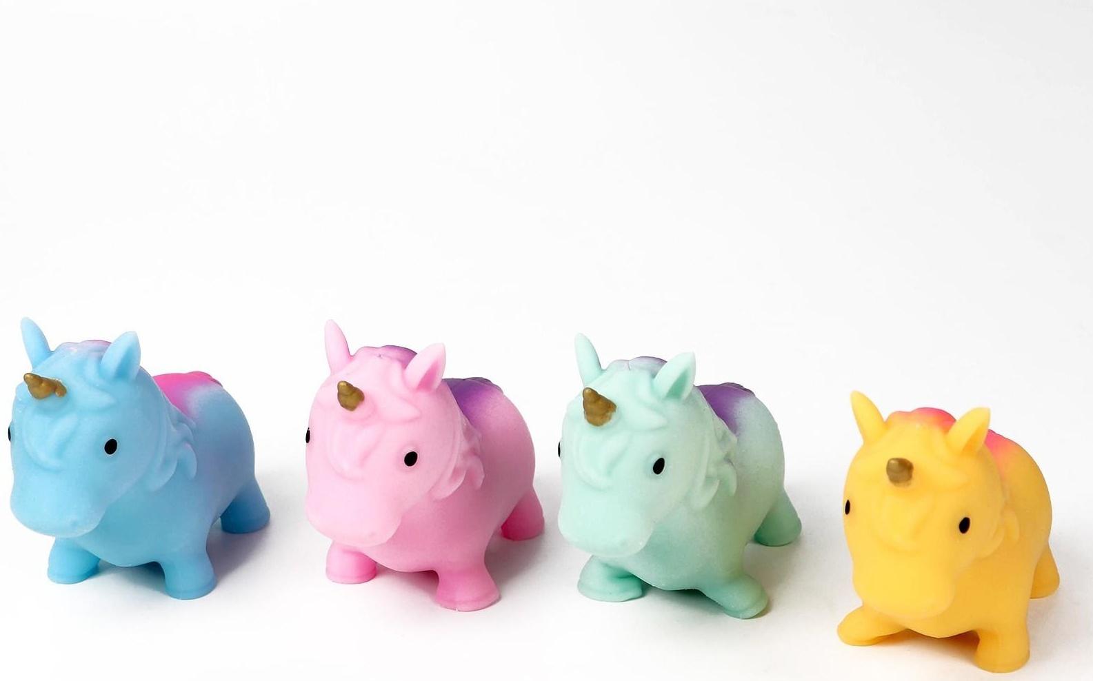 Мялка «Единорог», цвета МИКС