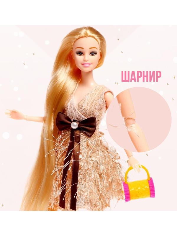 Кукла-модель «Дженнифер» шарнирная, в пышном платье, с аксессуарами