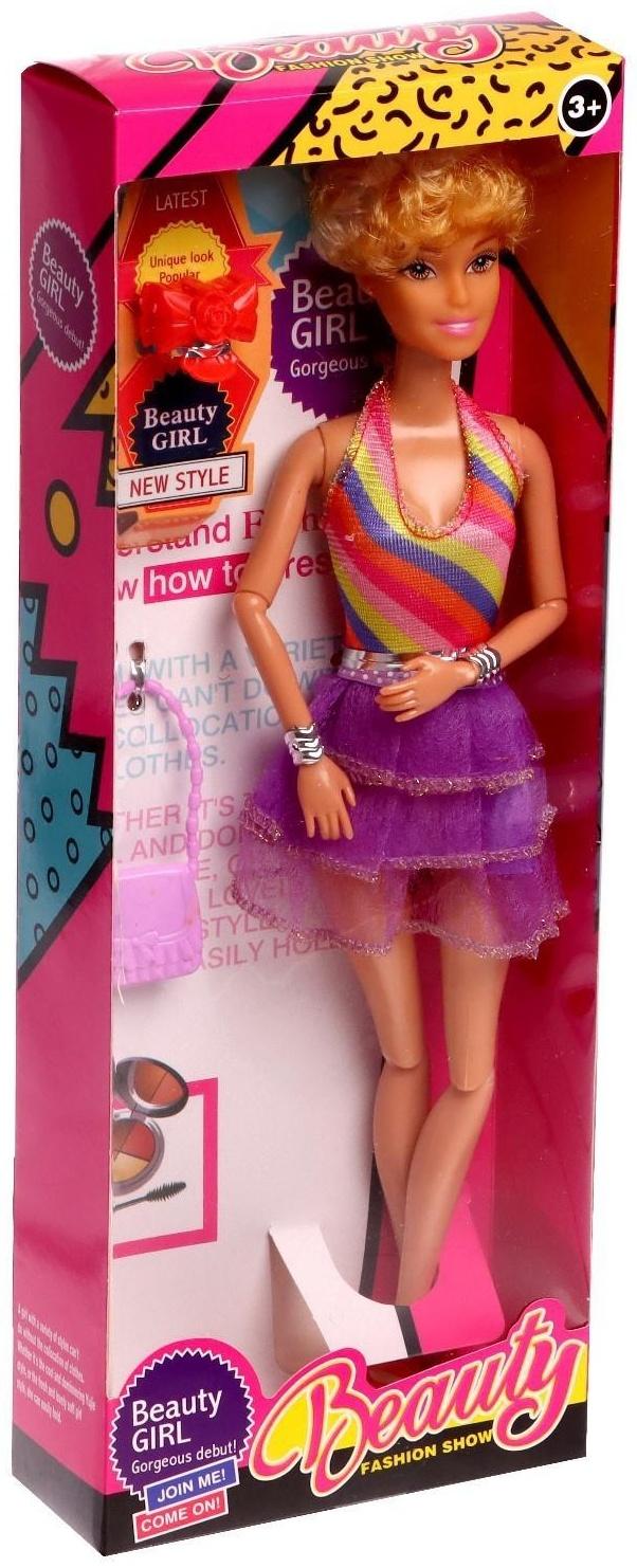 Кукла-модель шарнирная «Алиса» в платье, с аксессуарами, МИКС