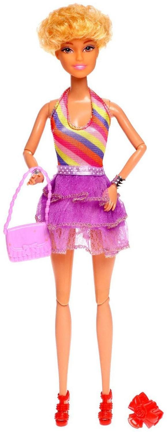 Кукла-модель шарнирная «Алиса» в платье, с аксессуарами, МИКС