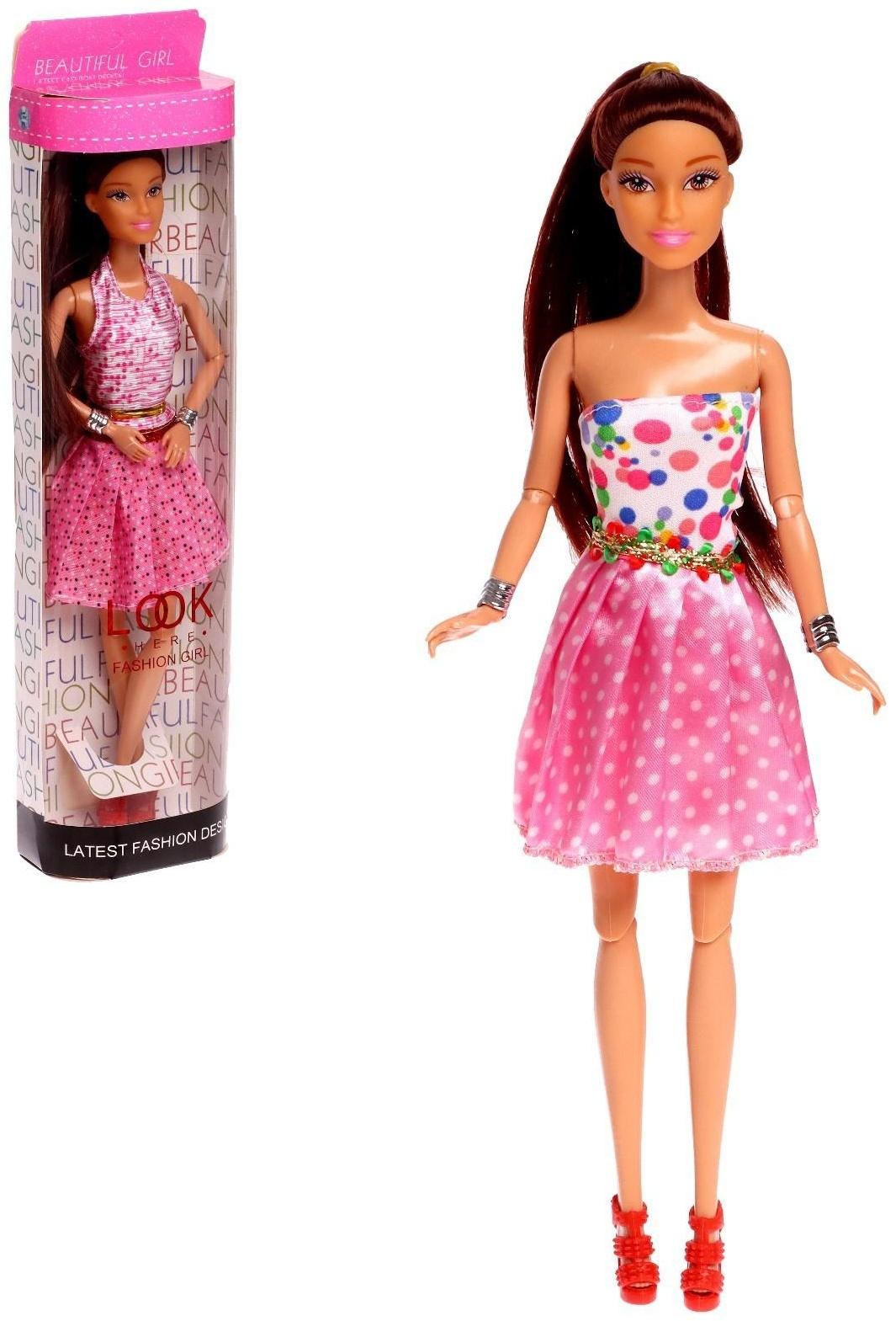 Кукла-модель шарнирная «Анна» в платье, МИКС