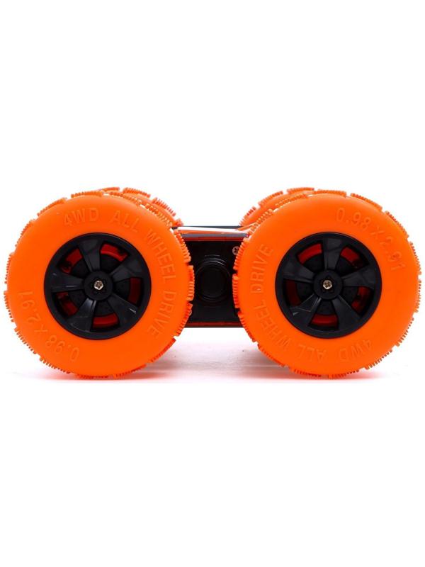 Машина-перевёртыш радиоуправляемая «Трюкач», работает от аккумулятора, цвет оранжевый