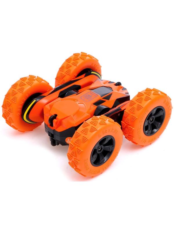 Машина-перевёртыш радиоуправляемая «Трюкач», работает от аккумулятора, цвет оранжевый