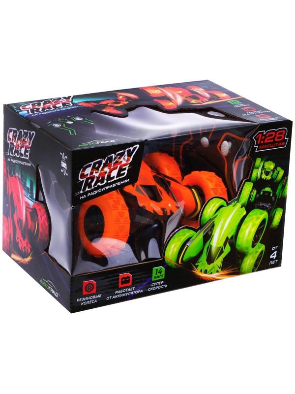 Машина-перевёртыш радиоуправляемая «Трюкач», работает от аккумулятора, цвет оранжевый