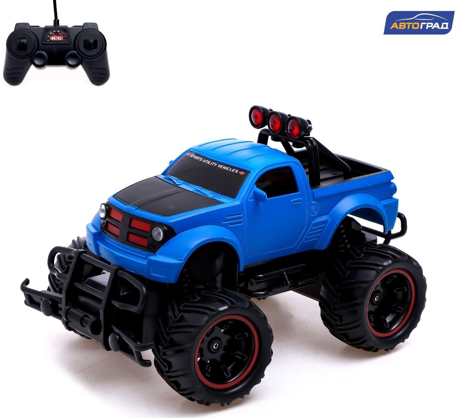 Джип радиоуправляемый «Пикап», 1:20, работает от аккумулятора, цвет синий