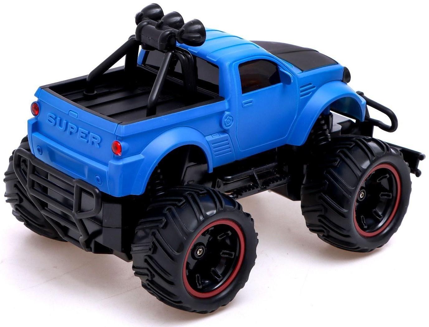 Джип радиоуправляемый «Пикап», 1:20, работает от аккумулятора, цвет синий