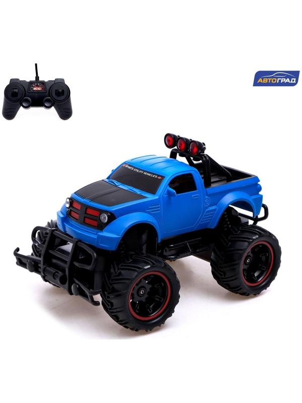 Джип радиоуправляемый «Пикап», 1:20, работает от аккумулятора, цвет синий