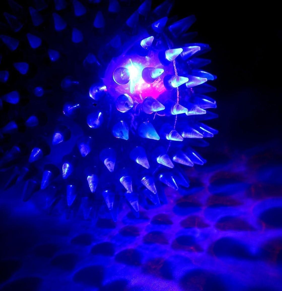 Мяч световой «Зверятки», цвета МИКС, 7418508, 1 шт.